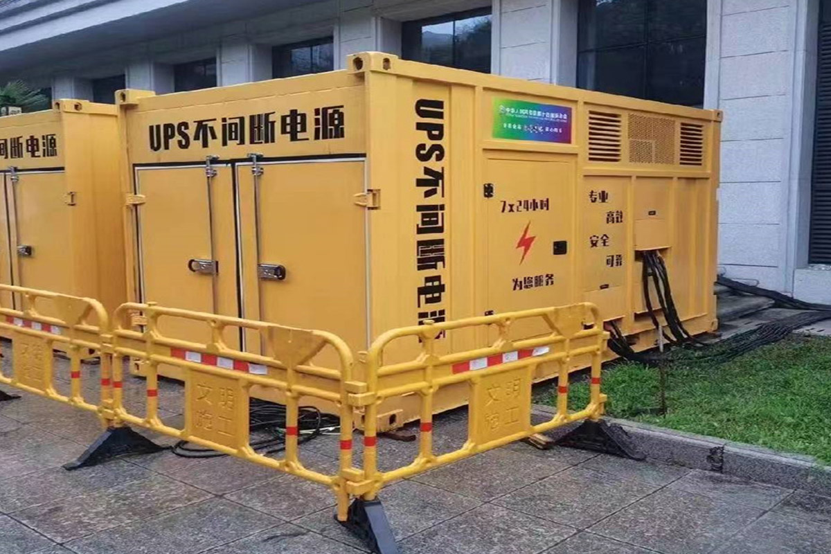 唐山发电机租赁施工现场