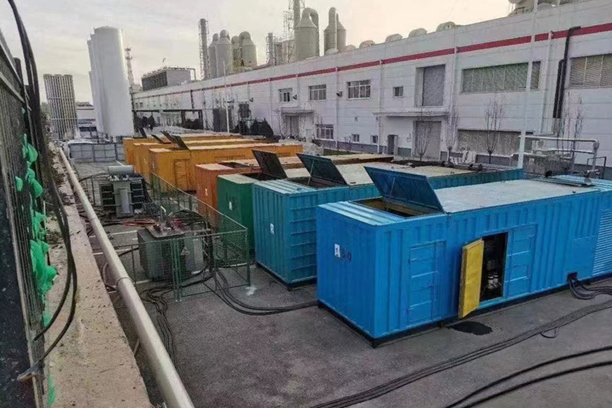 唐山发电机租赁施工现场